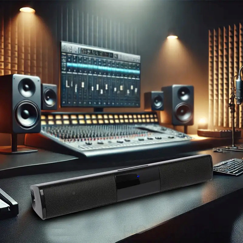 Apple Music Audio Quality - Barra de som sem fio montada