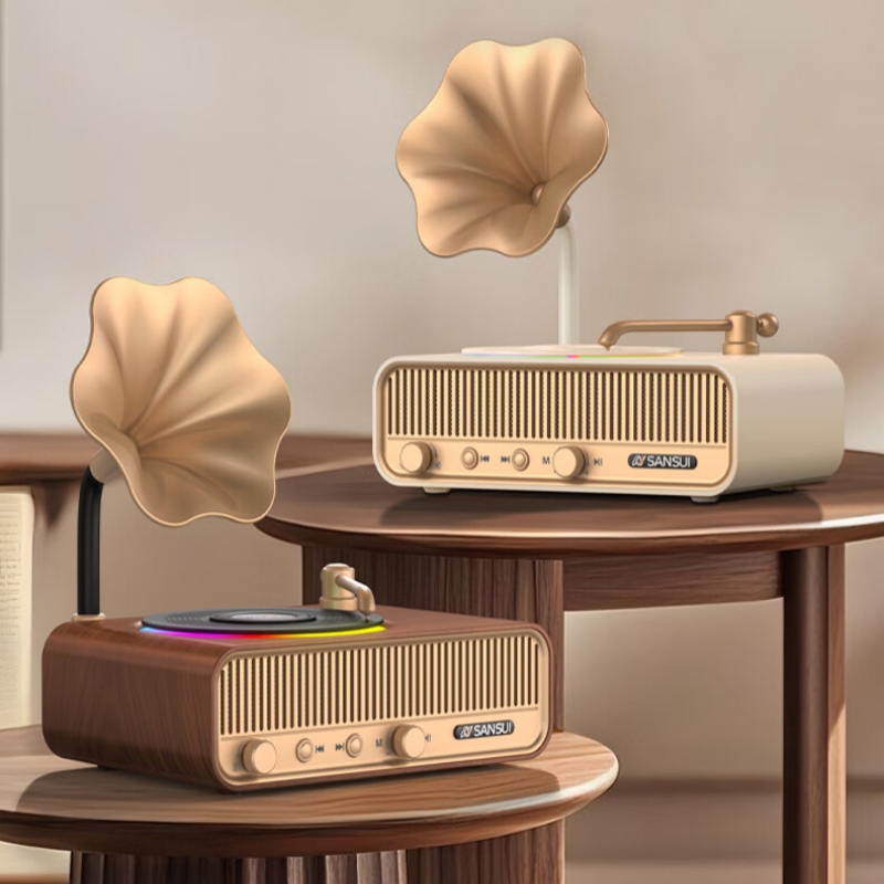 Apple Music Audio Quality - V13 sem fio bluetooth alto-falante retro