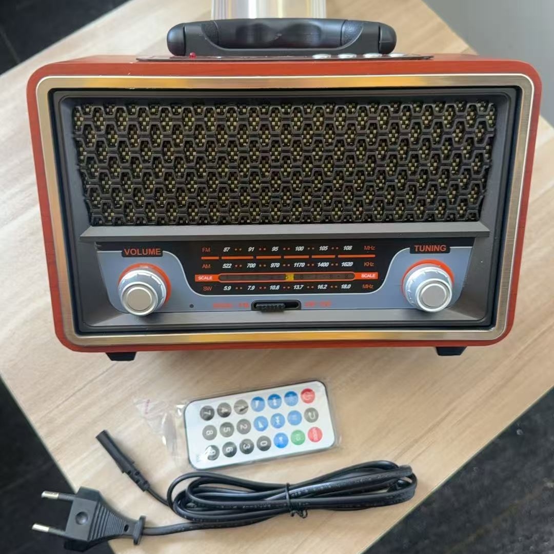 Apple Music Audio Quality - Rádio Portátil de Madeira de Alta