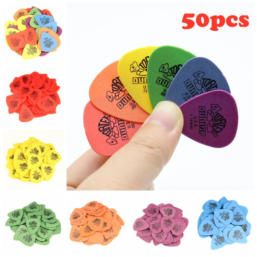 Electric Guitar Pick Pack - 50 peças palhetas de guitarra dunlop