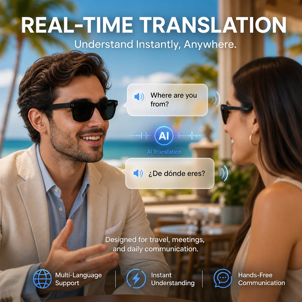 Novos Óculos com Câmera AI 202 - Audio Music To Video Ai avaliação e preço