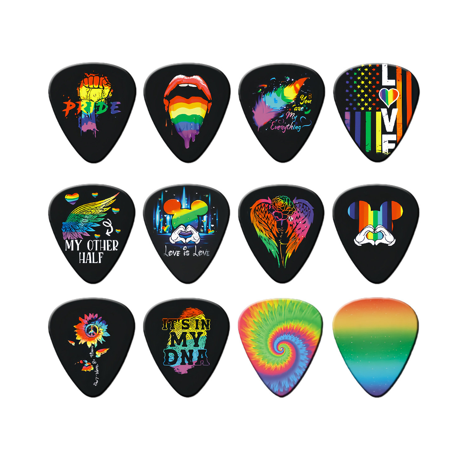 12 peças palhetas de guitarra  - Electric Guitar Pick Pack avaliação e preço