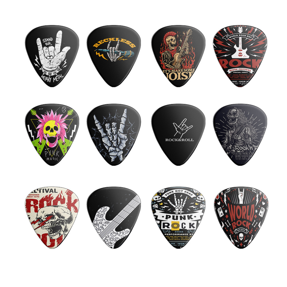 12 peças palhetas de guitarra  - Electric Guitar Pick Pack avaliação e preço