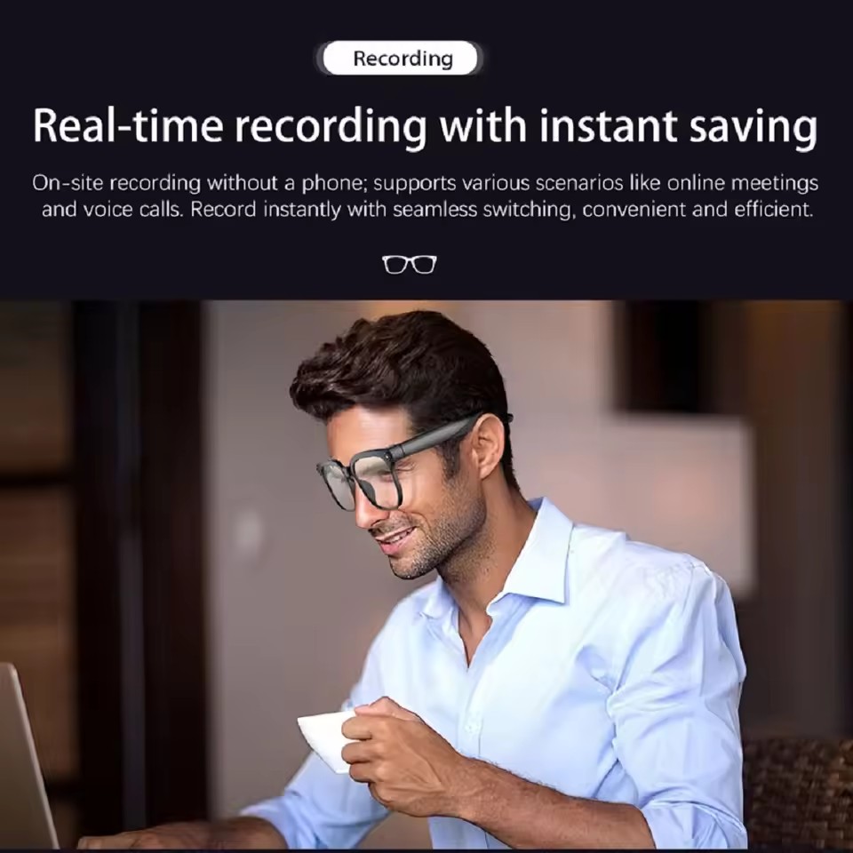 Óculos Inteligentes M02S com I - Audio Music To Video Ai avaliação e preço