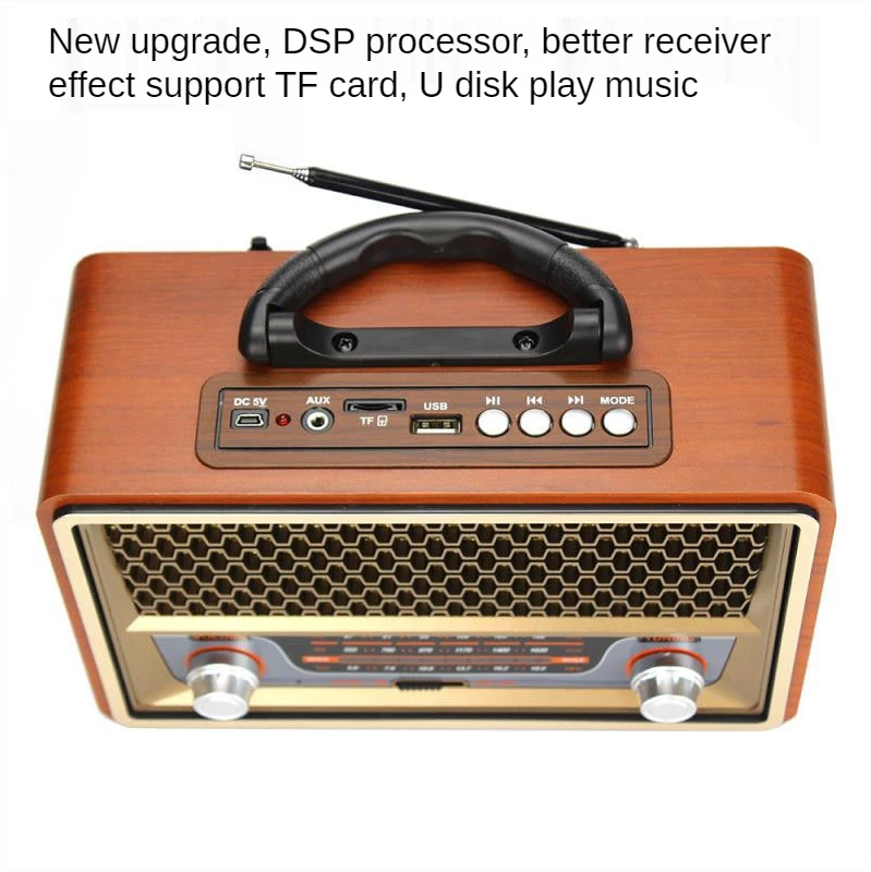 Rádio Portátil de Madeira de A - Apple Music Audio Quality avaliação e preço