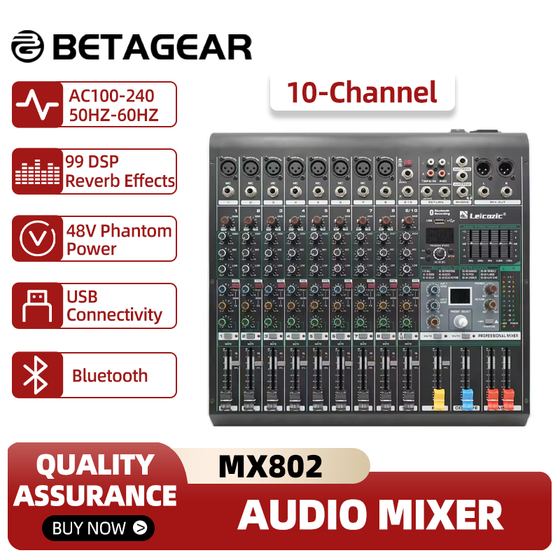 Leicozic mixing console mx802  - Mix Audio Music avaliação e preço