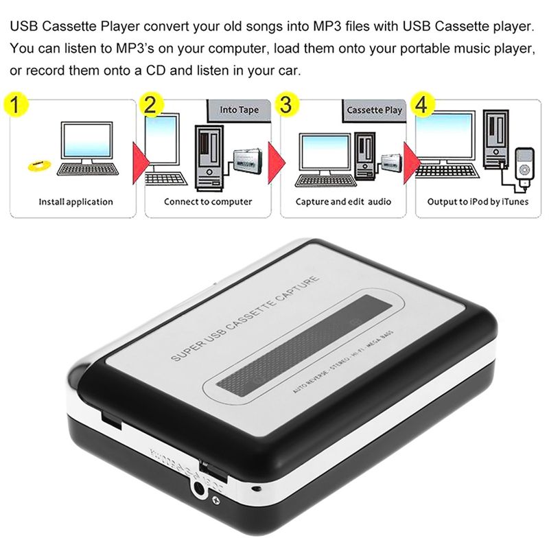 Conversor de Fita Cassete M52K - Audio Music File avaliação e preço