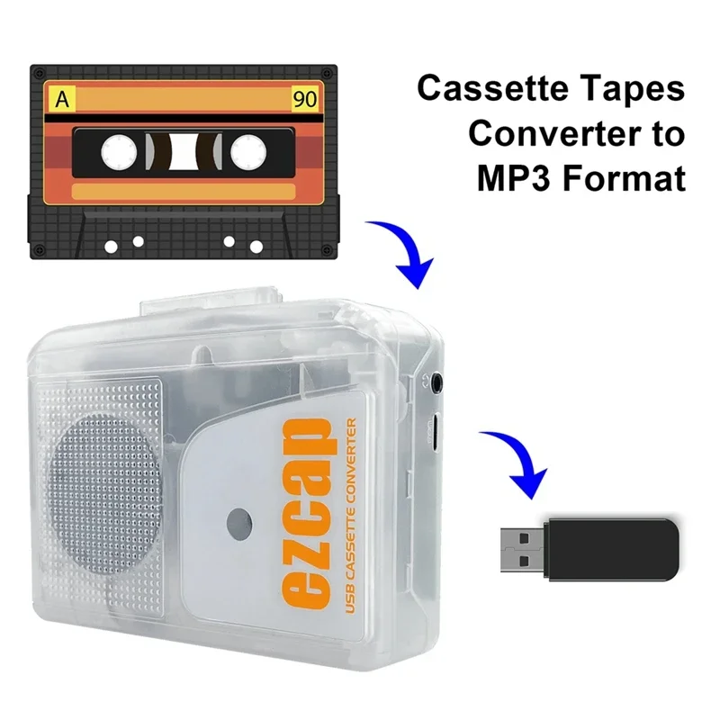 Ezcap 249 usb cassete player w - Audio Music File avaliação e preço