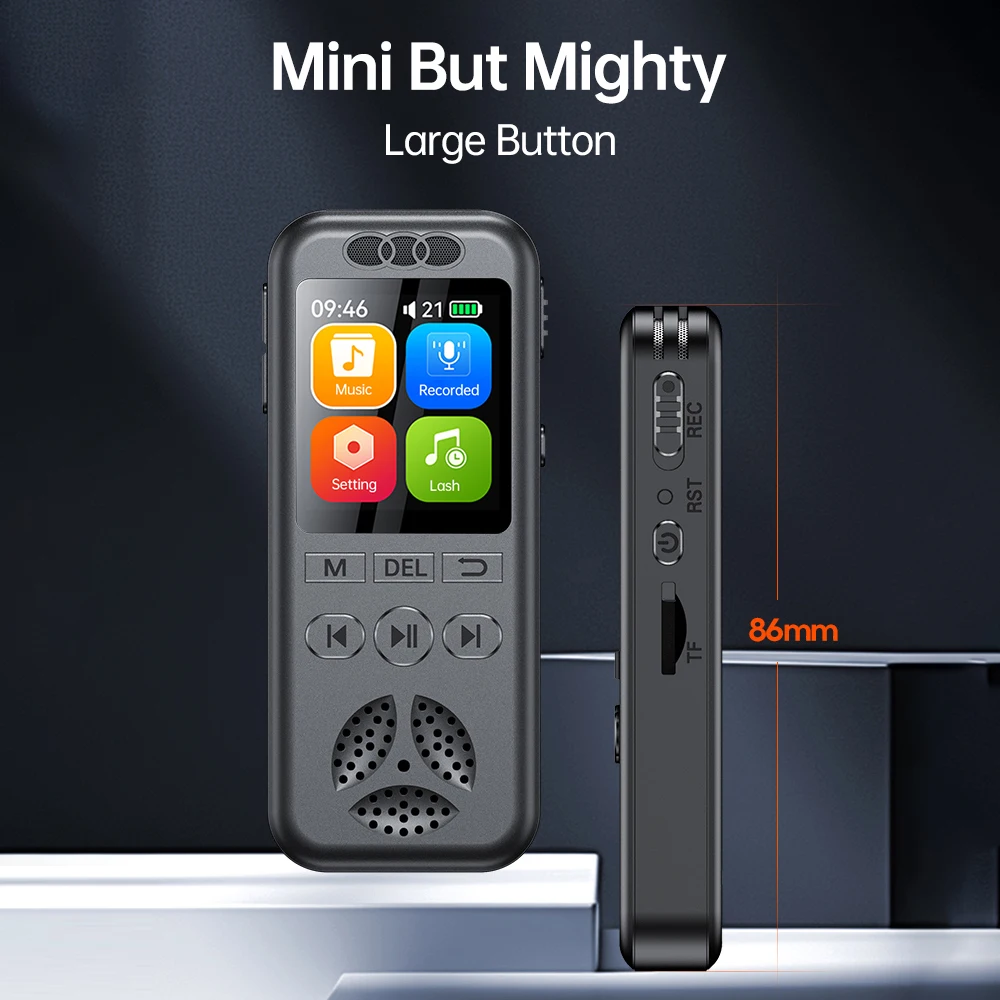 Gravador de voz digital de 16  - Audio Music File avaliação e preço